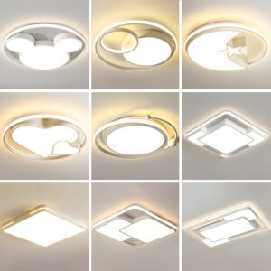 Master bedroom lamp ceiling lamp round room lamp simple modern home use led Nordic Style Study Lamp Cozy and Romantic