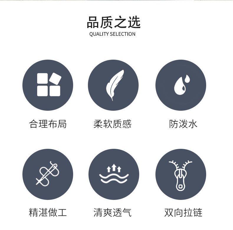 OZUKO Business Backpack for Men, Double Shoulder Laptop Bag, Waterproof, Large Capacity, Commuter School Bag, College Student Trendy Brand, High-End Feel - 图片 9