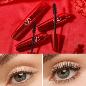 European Beauty Makeup Volumizing Curling Mascara Large Brush Head Dense Lengthening Waterproof Smudge-proof Mascara Makeup