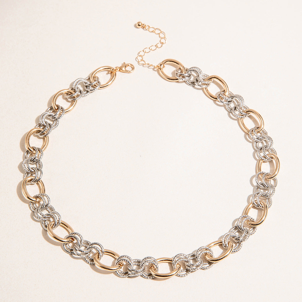 European and American Ornament Fashion Hip-Hop Short Thick Chain Geometric Necklace Metal Exaggerated Necklace - 图片 39