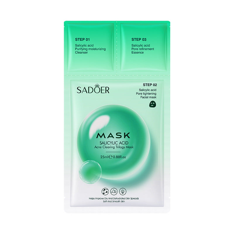 Trilogy Mask SADOER Hyaluronic Acid Firming Acne Removal Hydrating Beauty Mask Cross-Border Wholesale - 图片 8