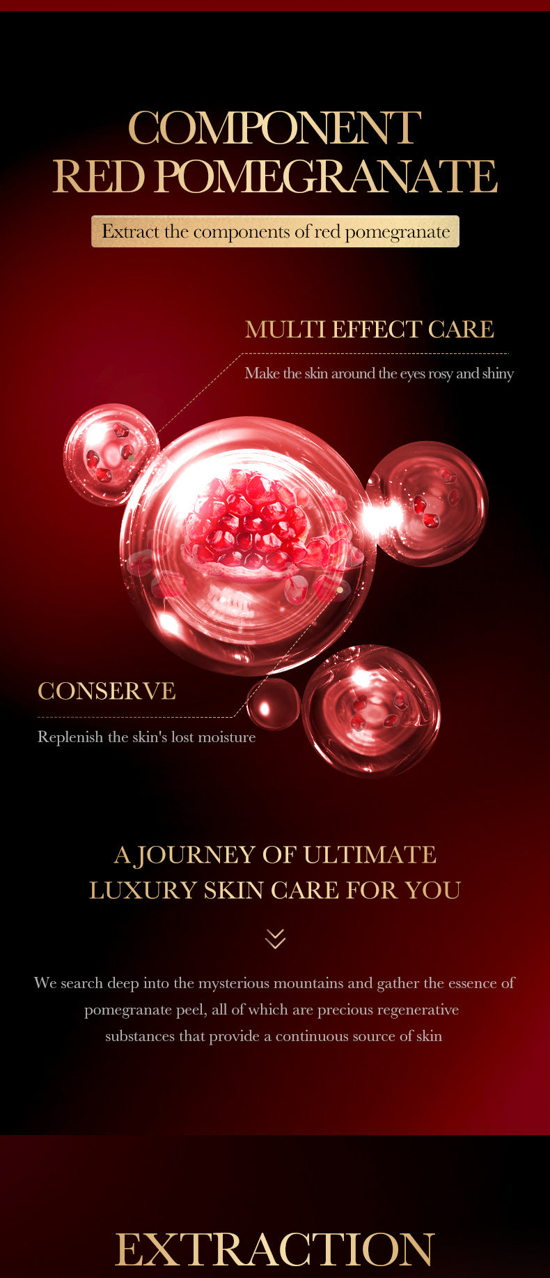 Red Pomegranate Eye Mask SADOER Moisturize the eye area, improve dark circles and wrinkles, foreign trade wholesale - 图片 11