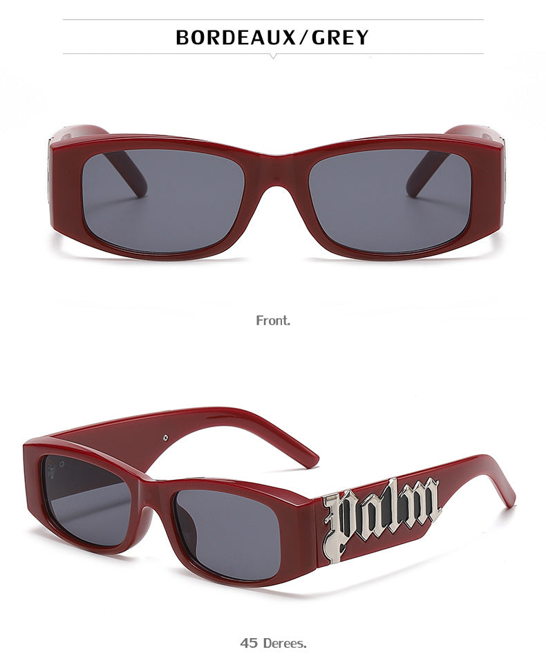 European and American Style Small Frame Sunglasses for Women Wholesale Fashion Wide Leg Sun Protection Sunglasses for Men UV Protection - 图片 24