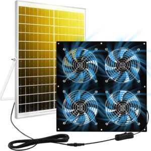 25W Solar Fan Kit4Exhaust fan suitable for chicken coops,Greenhouse,Shed,Pet room,Home Use