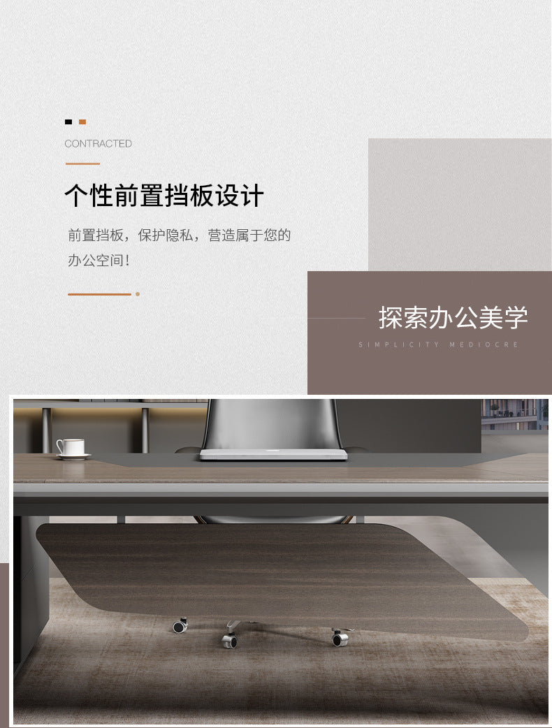 Painted Office Desk Executive Desk President Leader Chairman Boss Desk Office Manager Desk Office Desk and Chair Set - 图片 41