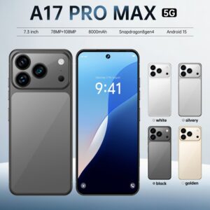 Popular A17 Pro Max Android7.3Inch Smart5G Mobile Phone16+1T Source Factory AliExpress TK