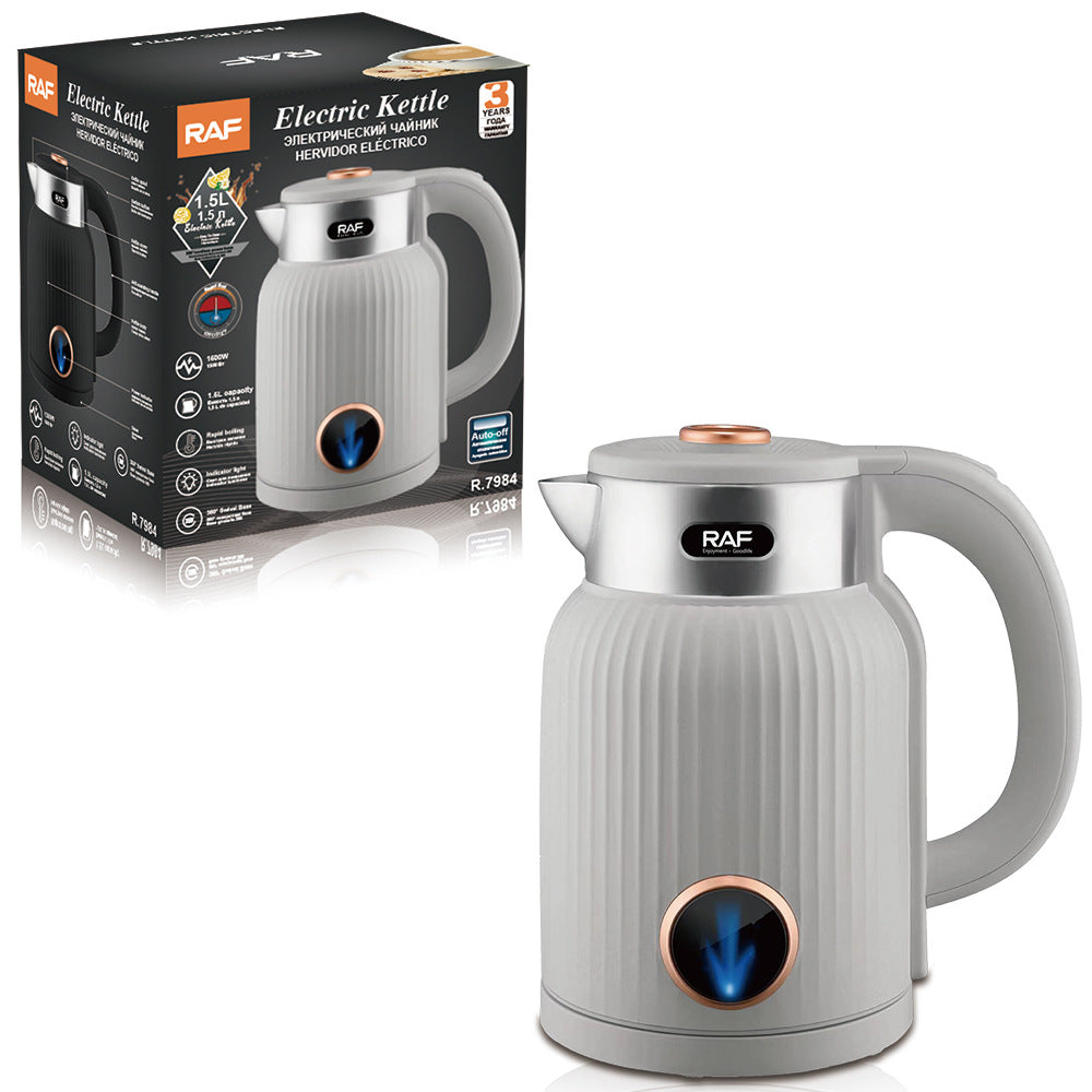 RAF European and American Standard Anti-Dry Burn1.6L Electric Kettle Double Layer Stainless Steel R7984 - 图片 3