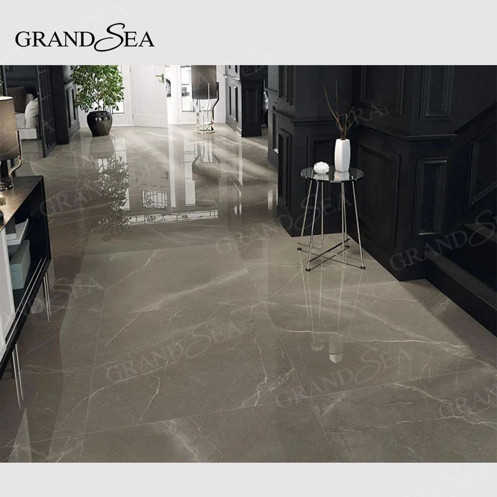 Custom 800x800 Luxury Marble Look Glazed Tile Design Carreaux De Maison Sol Non-slip Wear Resistant Matte Textured Tile