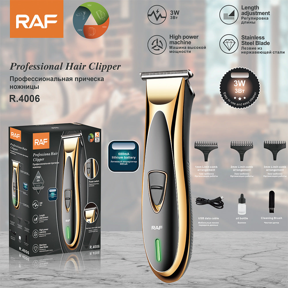 RAF European Standard Hair Salon Oil Head Hair Clipper Electric Hair Clipper Electric Clipper Electric Clipper Wholesale Export R4006 - 图片 10