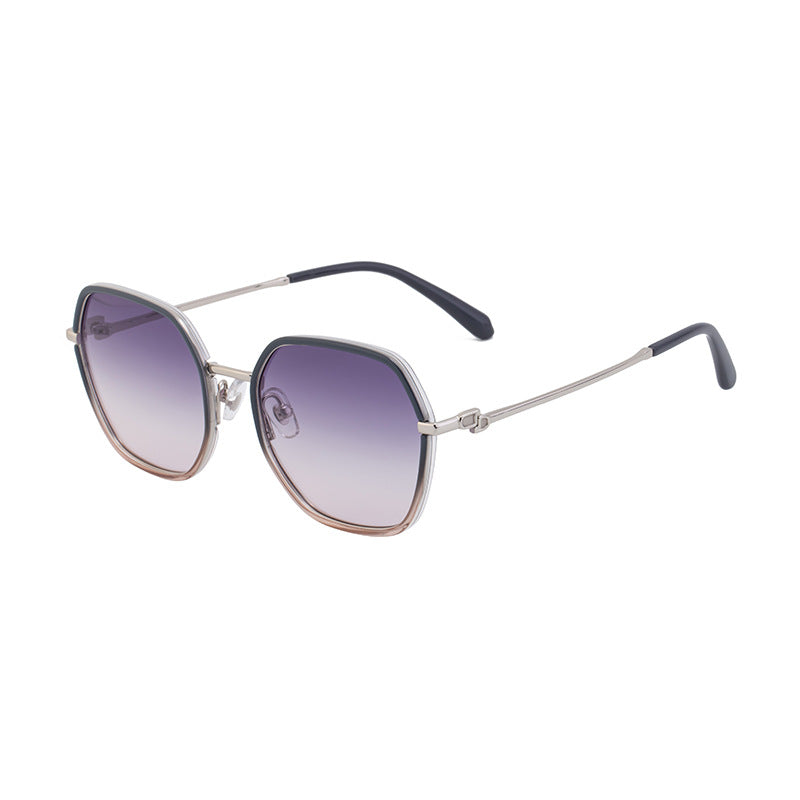 2025New European and American Fashion Square Frame Polarized Sunglasses for Women, Trendy Street Style, Sun Protection Sunglasses for Women Wholesale - 图片 7