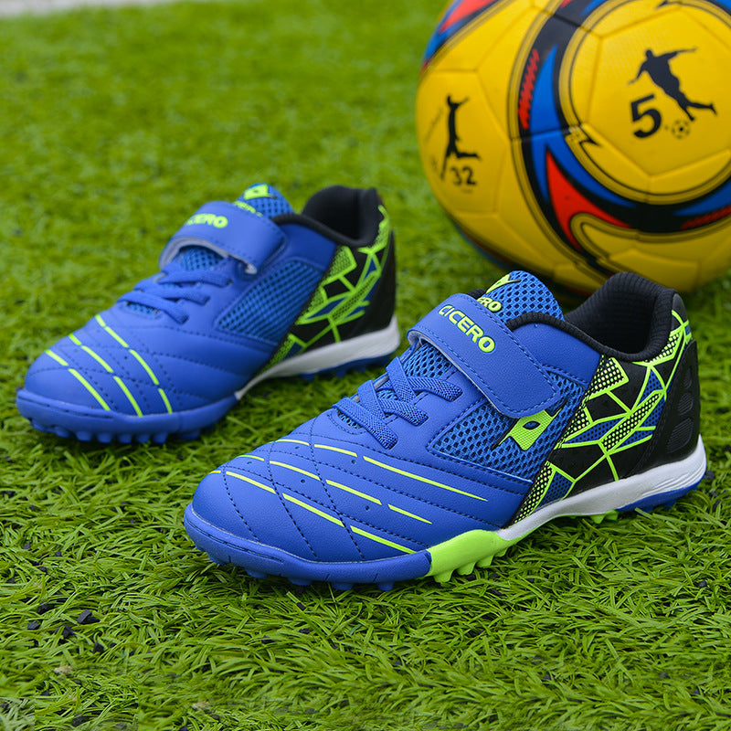 Men's Soccer Shoes TF Velcro Magic Tape Children's Sports Shoes for Primary and Secondary School Students and Teenagers for Sports Competitions and Training - 图片 9