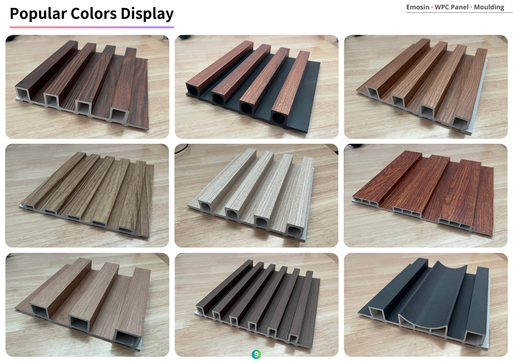 Wood Plastic Composite Exterior Interior Decoration Louver Fluted Indoor Decor Outdoor Wpc Wall Panel - 图片 18