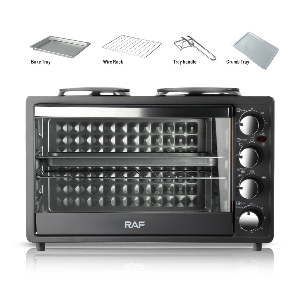 RAF Specially designed for European and American standard electric ovens and electric stoves with dual burners40L Large Capacity Top and Bottom Heating Home Oven - 图片 5