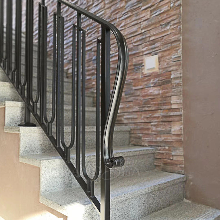 Used Home Stairs Railing Designs in Iron Modern Stairs Railing - 图片 4