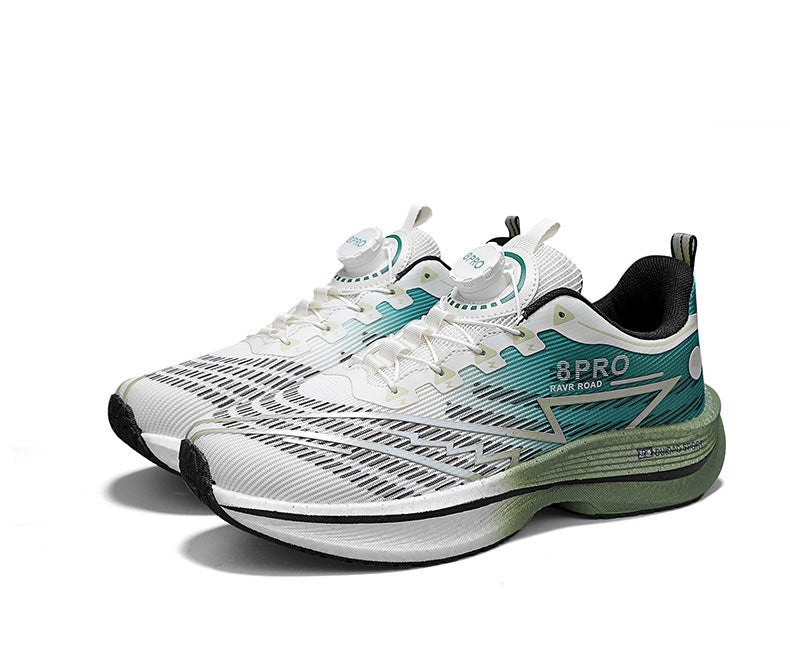 2025New8pro Full Palm Carbon Plate Racing Shock Absorption Running Shoes Men and Women Couples Rotating Buckle Youth Shoes Sports - 图片 43