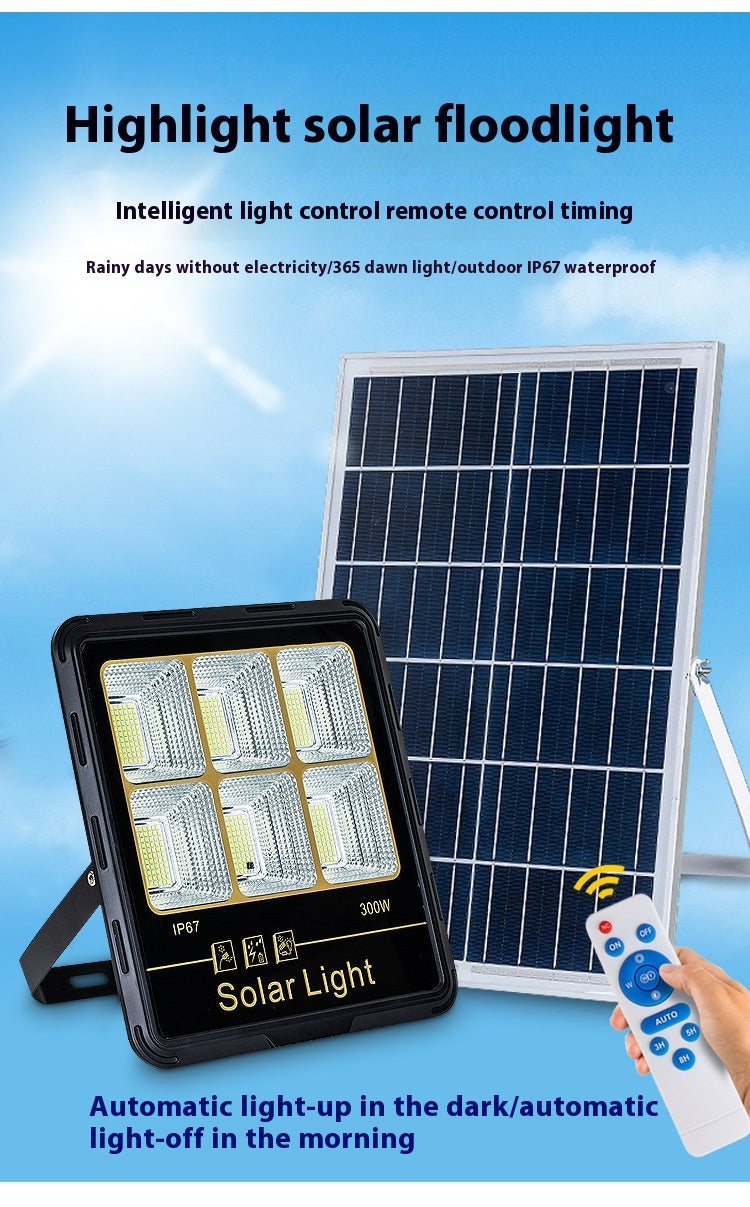 Super Bright LED Solar Flood Light Waterproof IP65 Street Light for Garden for Courtyard Stadium Outdoor Use Factory Direct - 图片 11