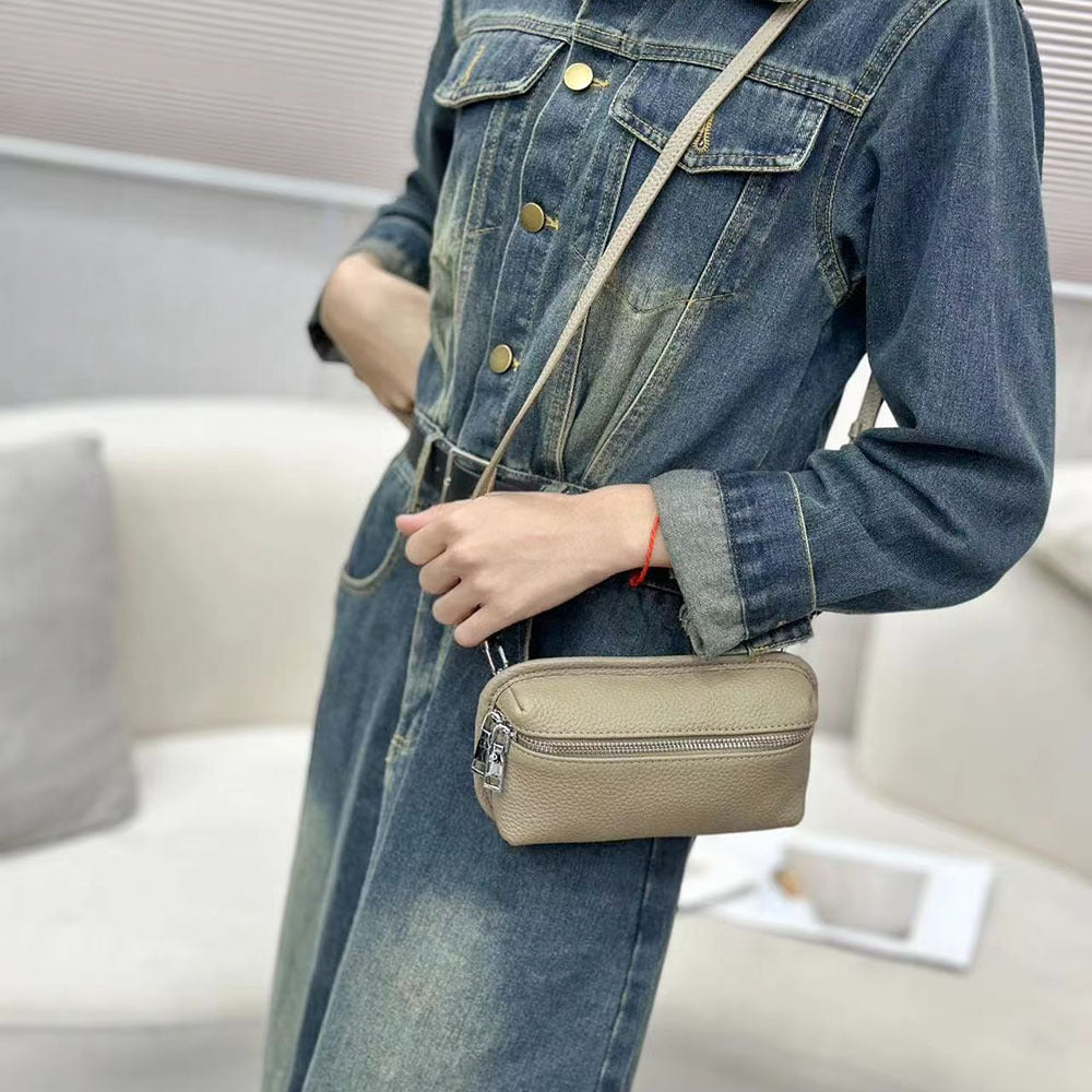 Compact and Exquisite Phone Bag for Women2025New Lightweight Simple Chest Bag Fashionable Portable Mini Crossbody Bag Small Bag - 图片 26