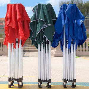 Outdoor Tent Advertising Retractable Folding Sunshade Large Umbrella Four-legged Umbrella Canopy Parking Rainproof Shelter Four-corner Stall Use