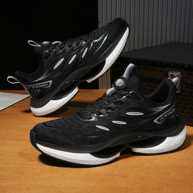 Summer Breathable Men's Shoes2025New Youth Sports Casual Running Shoes Student Lightweight Dad Mesh Trendy Shoes - 图片 4