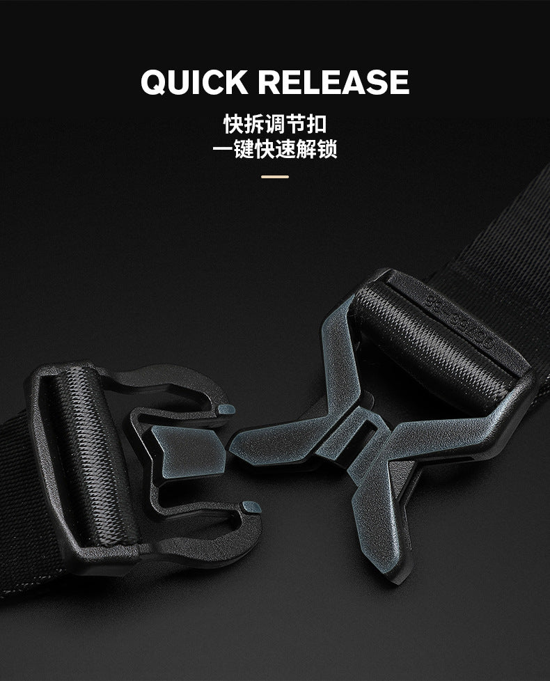 OZUKO Men's Chest Bag Crossbody Waist Bag Multifunctional Tactical Waterproof Portable Outdoor Cycling Trendy Brand High-end Bag - 图片 18