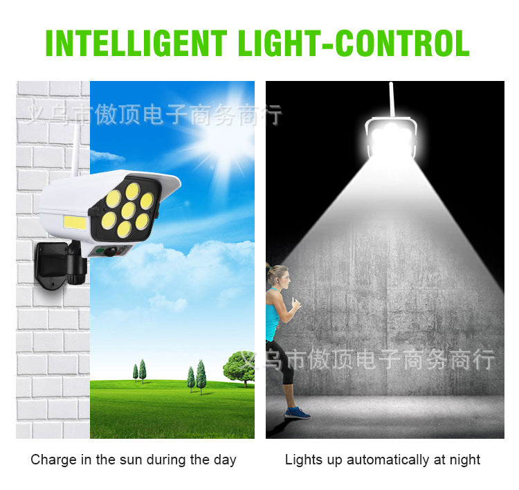 Solar Simulation Surveillance Light Outdoor Lighting LED Human Body Sensor Anti-Theft Light Garden Light Street Light - 图片 19