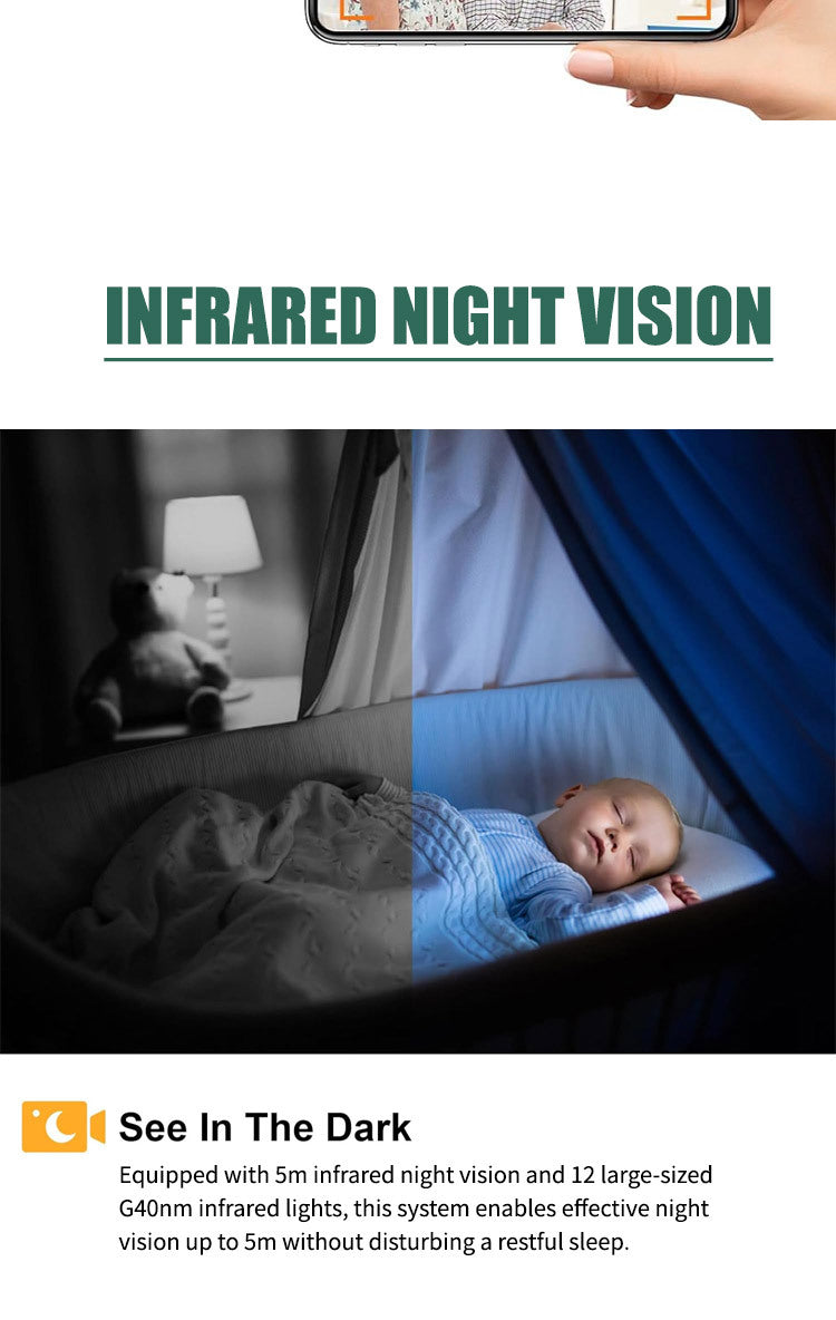 Popular XD Wireless WIFI Intelligence IR-CUT Hd1080P Surveillance cameras do not include built-in batteries - 图片 12