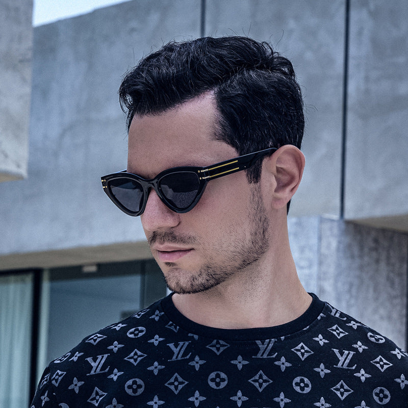 New European and American style personality cat-eye UV protection sunglasses for women ins Small Frame Sunglasses Eyewear Trendy Wholesale - 图片 12