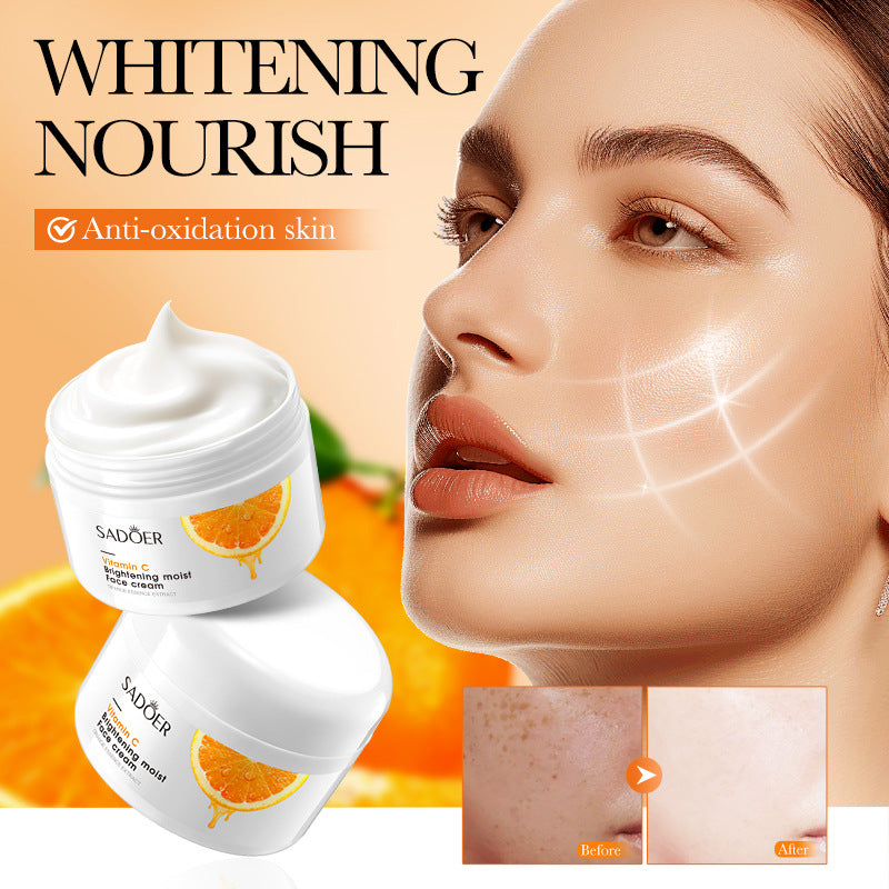 Vitamin C Moisturizing Cream SADOER Whitening, Hydrating, and Skin-Softening Face Cream Cross-Border Wholesale