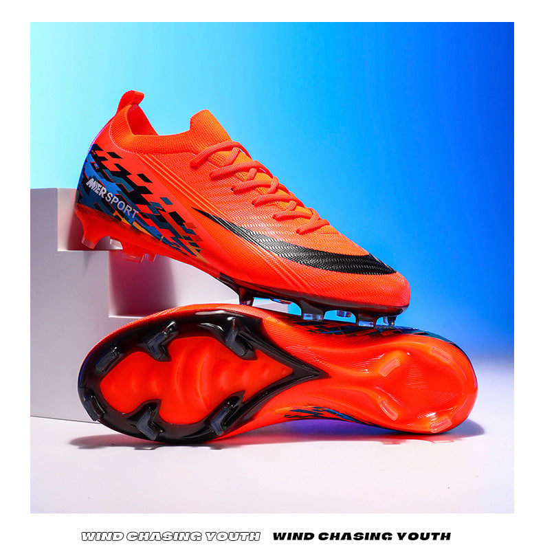 New Large Size Long Spike Football Shoes Low Top Youth Competition Training Student Football Sports Shoes - 图片 28