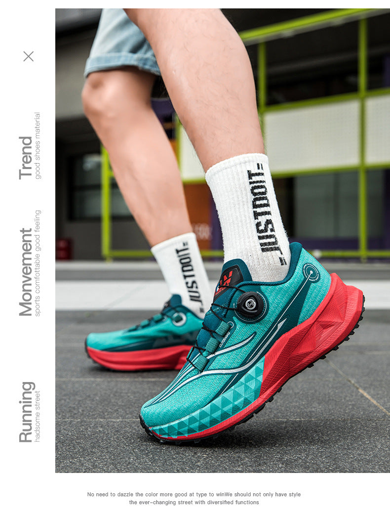 Full Palm Carbon Plate Sports Running Shoes Double Layer Popcorn Outdoor Trail Running Shoes Marathon Men's and Women's Shoes - 图片 32