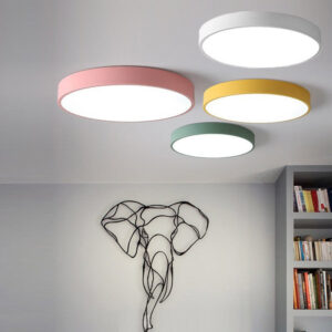 Bedroom Lamp Ceiling Lamp Modern Simple Warm Macaron Lighting led Nordic Round Living Room Children's Room Lamp