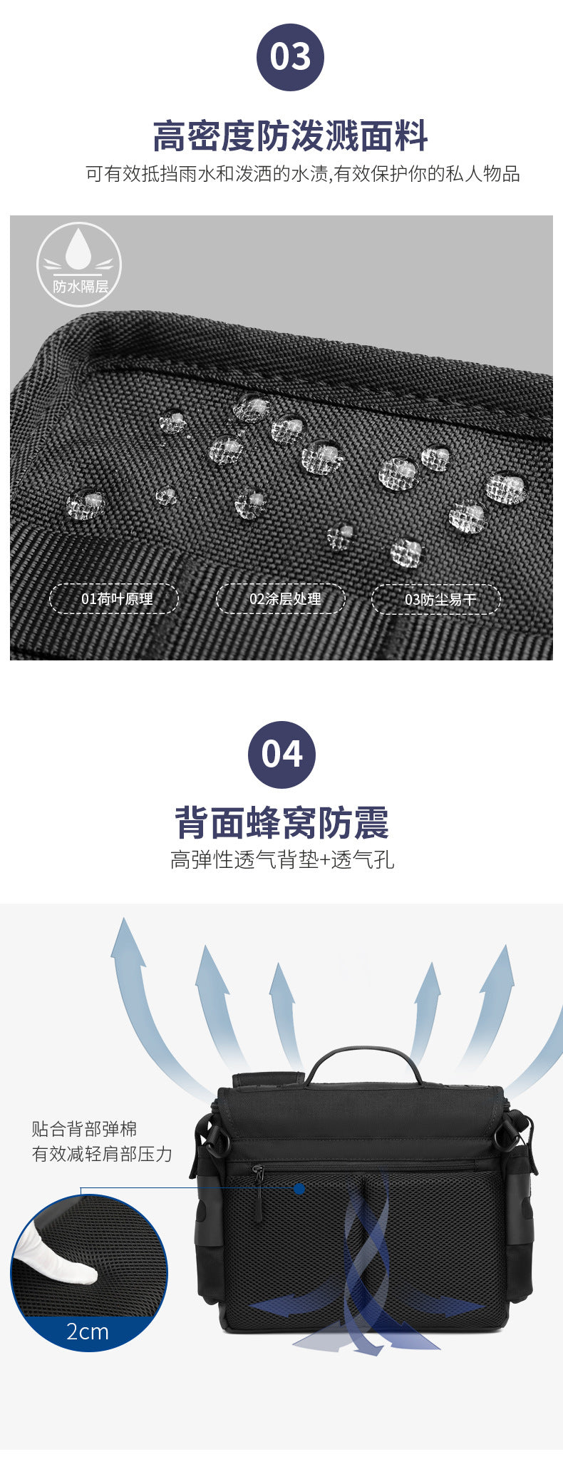 Men's Messenger Bag Multifunctional Crossbody Bag Waterproof Cycling Shoulder Bag Outdoor Commuting Tactical Style Men's Satchel - 图片 11