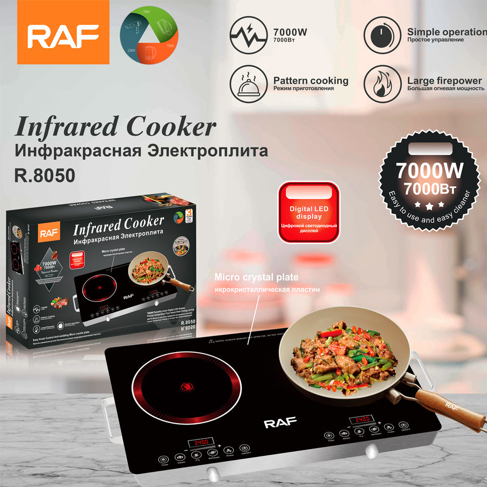 RAF European-style Household High-power Intelligent Electric Stove Double Stove Multi-function Stir-frying Energy-saving Induction Cooker R.8050 - 图片 17