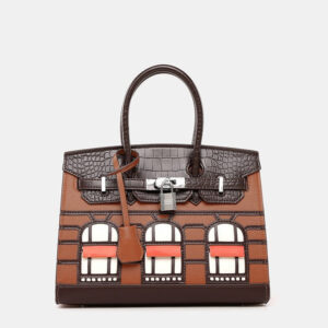 2024New Style House Bag Feel Platinum Bag Crocodile Pattern Casual Versatile Elegant Handbag Single Shoulder Crossbody Bag