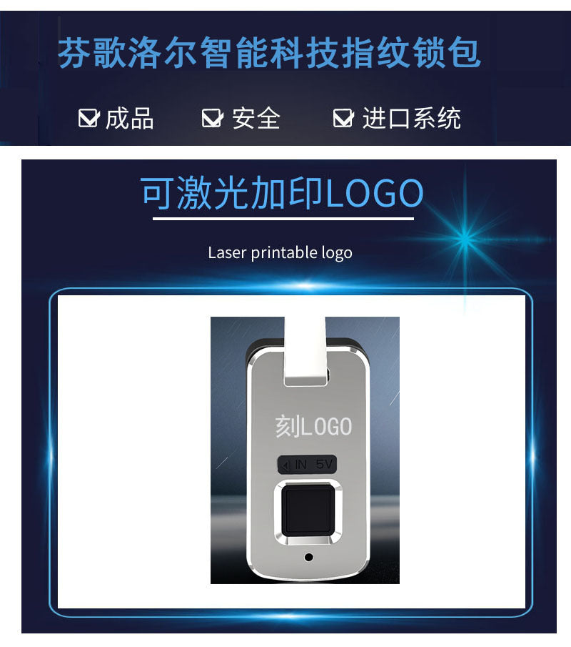 Fingerprint Unlock Bag Genuine Leather Business Commuting Large Capacity Men's Cowhide High-end Handheld Briefcase Anti-theft - 图片 11