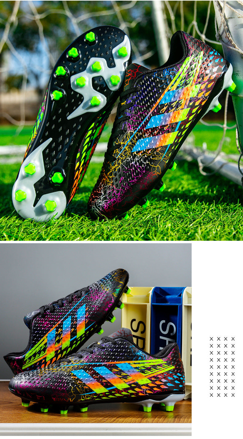 New professional football shoes for men and women AG Spike TF Broken Nail Youth Student Grassland Competition Training Shoes - 图片 48