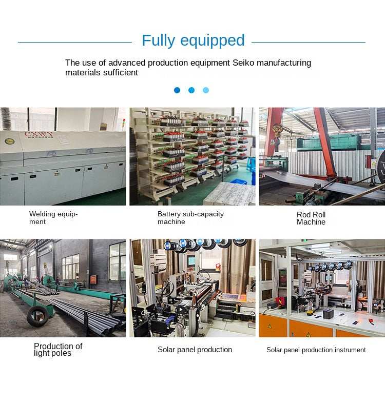 Blast Project Solar Garden Lights Waterproof LED Street Lights for New Rural Factory District IP65 Rating-Wholesale - 图片 28