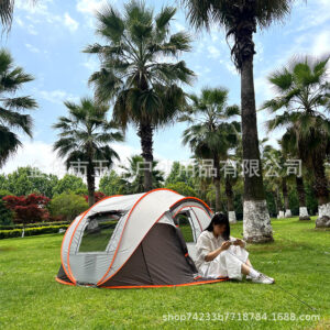 Hot-Selling Fully Automatic Hand-Pull Quick-Open Tent Travel Tent Camping Windproof Rainproof Sunproof Tent