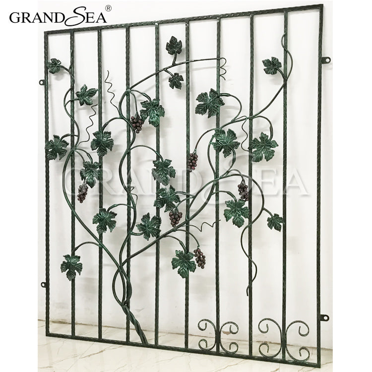 French Wrought Iron Modern Security House Window Grill Security bar - 图片 5