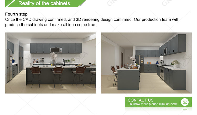 Modern Acrylic Kitchen Design Unit Cabinet Door Modular Lacquer Kitchen Cabinet - 图片 29