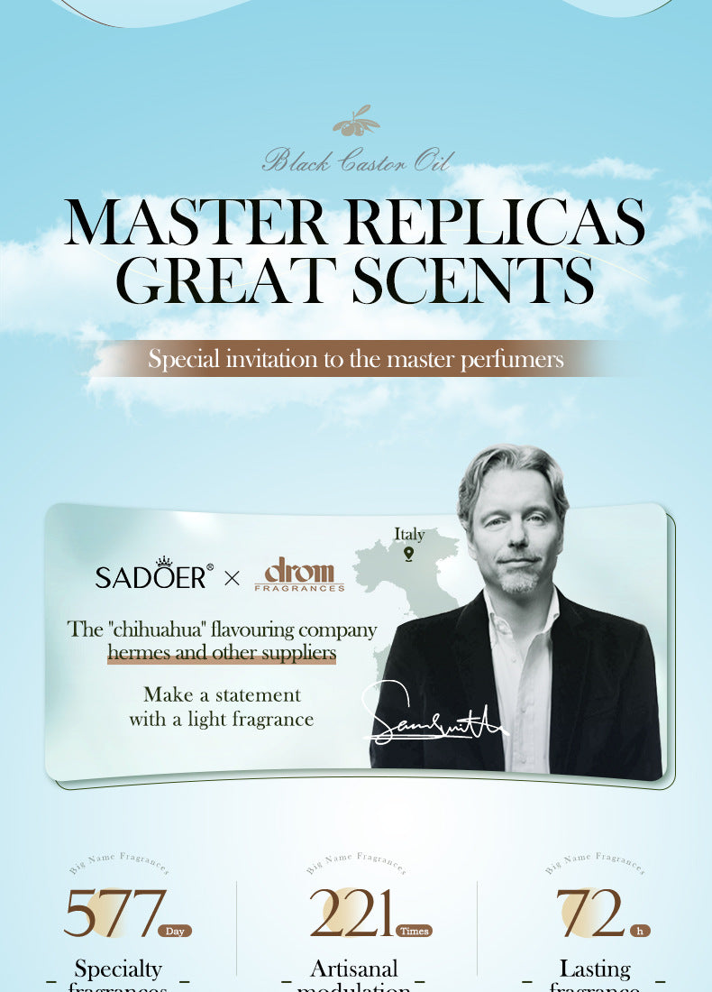 Black Castor Oil Hair Mask500gSADOER Nourishing, Smooth and Fluffy Conditioner Cross-Border Wholesale - 图片 19