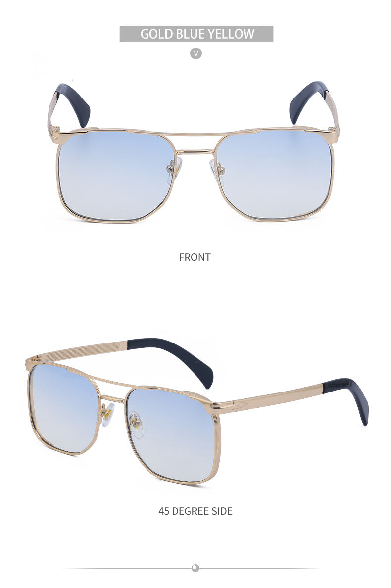 Men's Sunglasses Driving Fashion Internet Celebrity David Same Style Square Frame Sunglasses Men's Trendy Outdoor Hiking Glasses shades - 图片 23