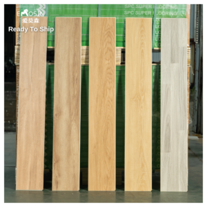 Spc 4.0mm Floor Wood Tiles Plastic Flooring