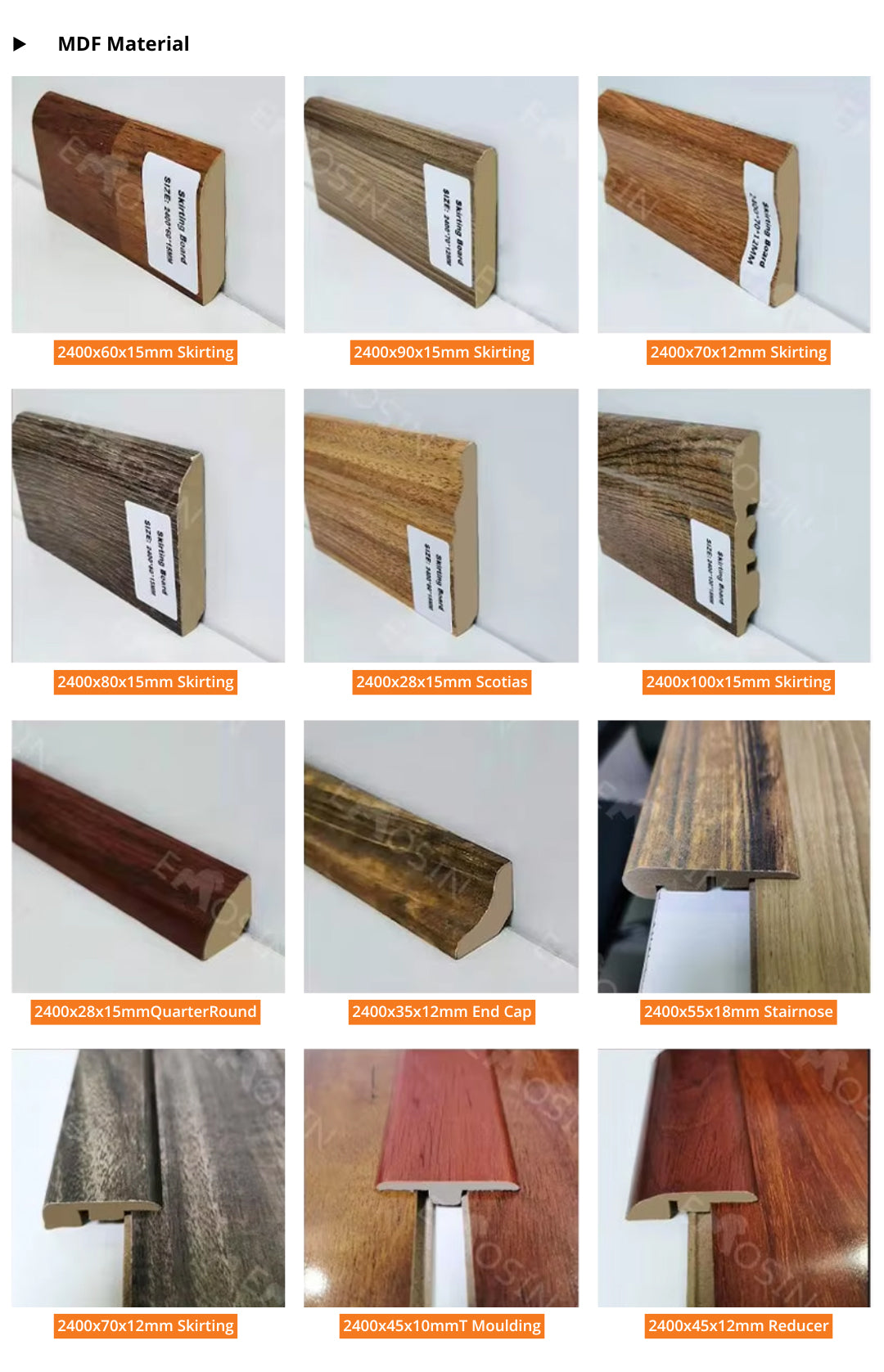 Spc Laminate Floor Skirting Board Accessories - 图片 10