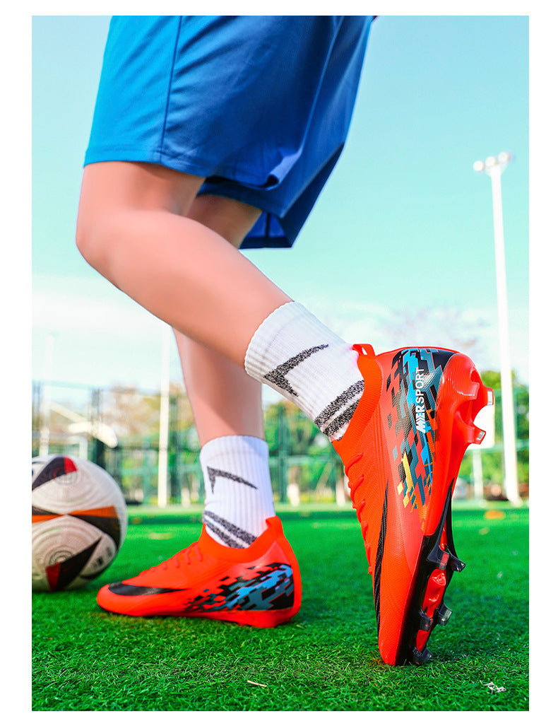 New Large Size Long Spike Football Shoes Low Top Youth Competition Training Student Football Sports Shoes - 图片 24