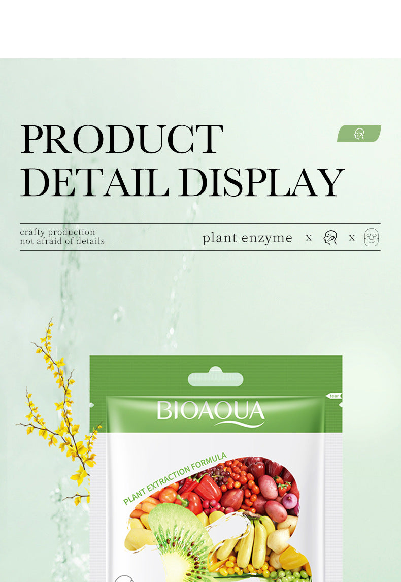 Plant Enzyme Mask25gBIOAOUA Hydrating and Moisturizing Tablets for Cross-Border Wholesale - 图片 22