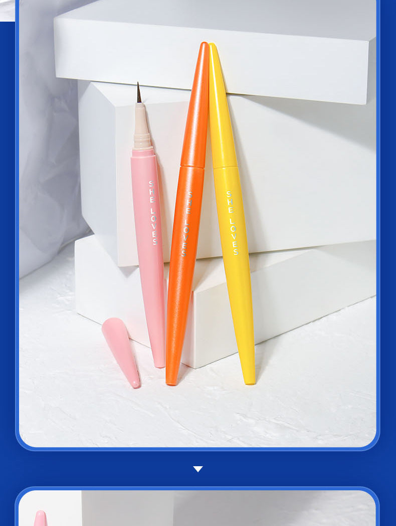 SHELOVES Eyeliner Waterproof Non-Smudge Black Brown Ultra-Fine Lower Lash Liquid Eyeliner Pen - 图片 29