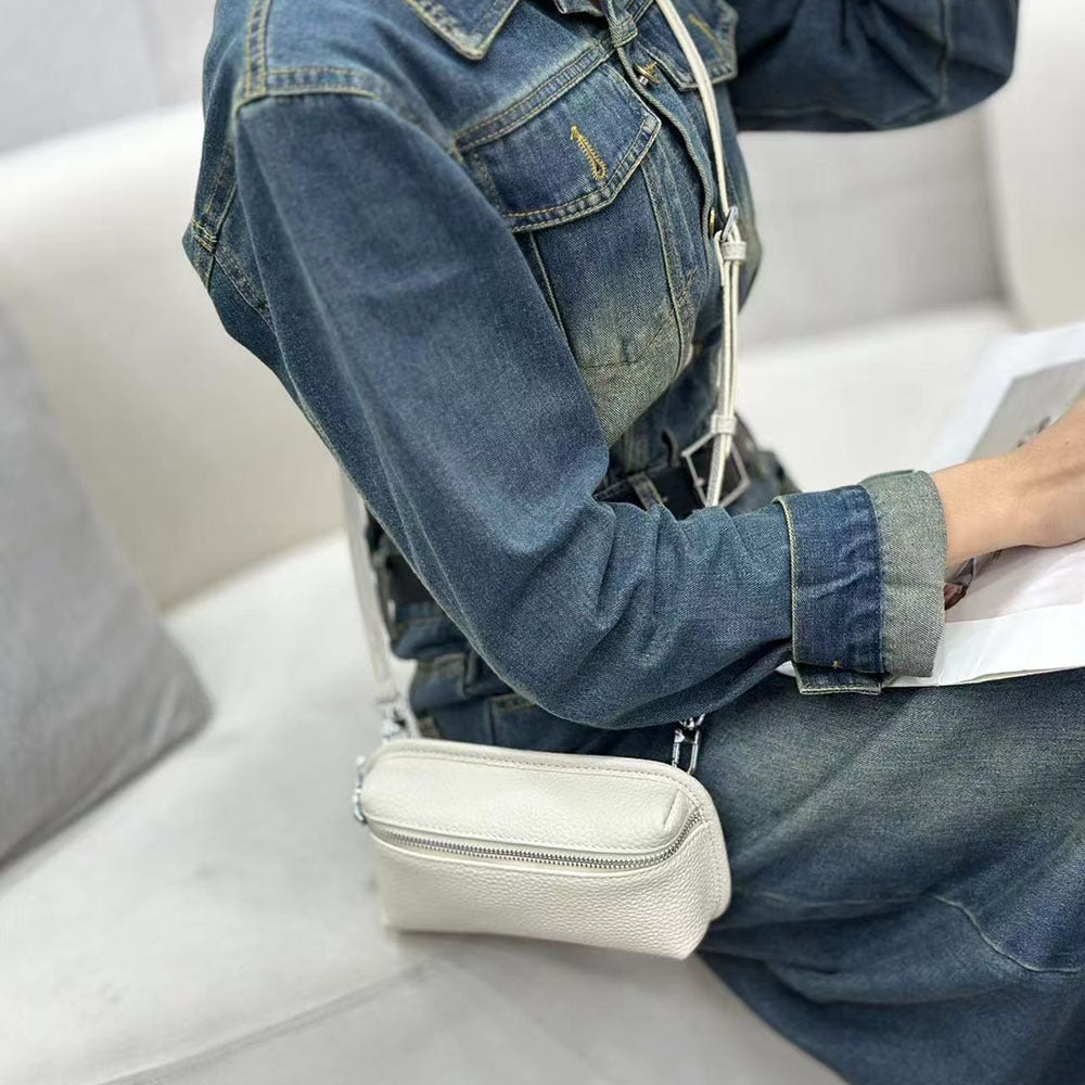 Compact and Exquisite Phone Bag for Women2025New Lightweight Simple Chest Bag Fashionable Portable Mini Crossbody Bag Small Bag - 图片 22