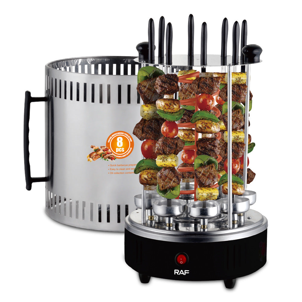 RAF European Standard BBQ Grill Skewer Machine Household Multifunctional Grilling and Frying Integrated Smokeless Charcoal Grill R.8619 - 图片 17
