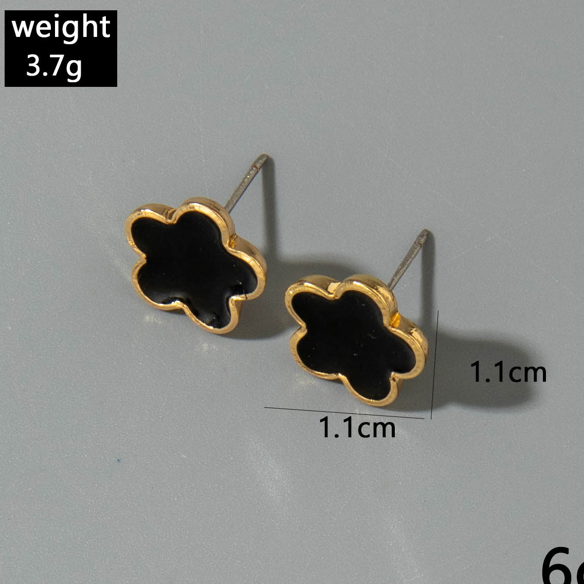 European and American Fashion Alloy Inlaid Diamond Five-Leaf Clover Bracelet Jewelry Three-Piece Set Simple Geometric Smooth Bracelet Wholesale - 图片 61